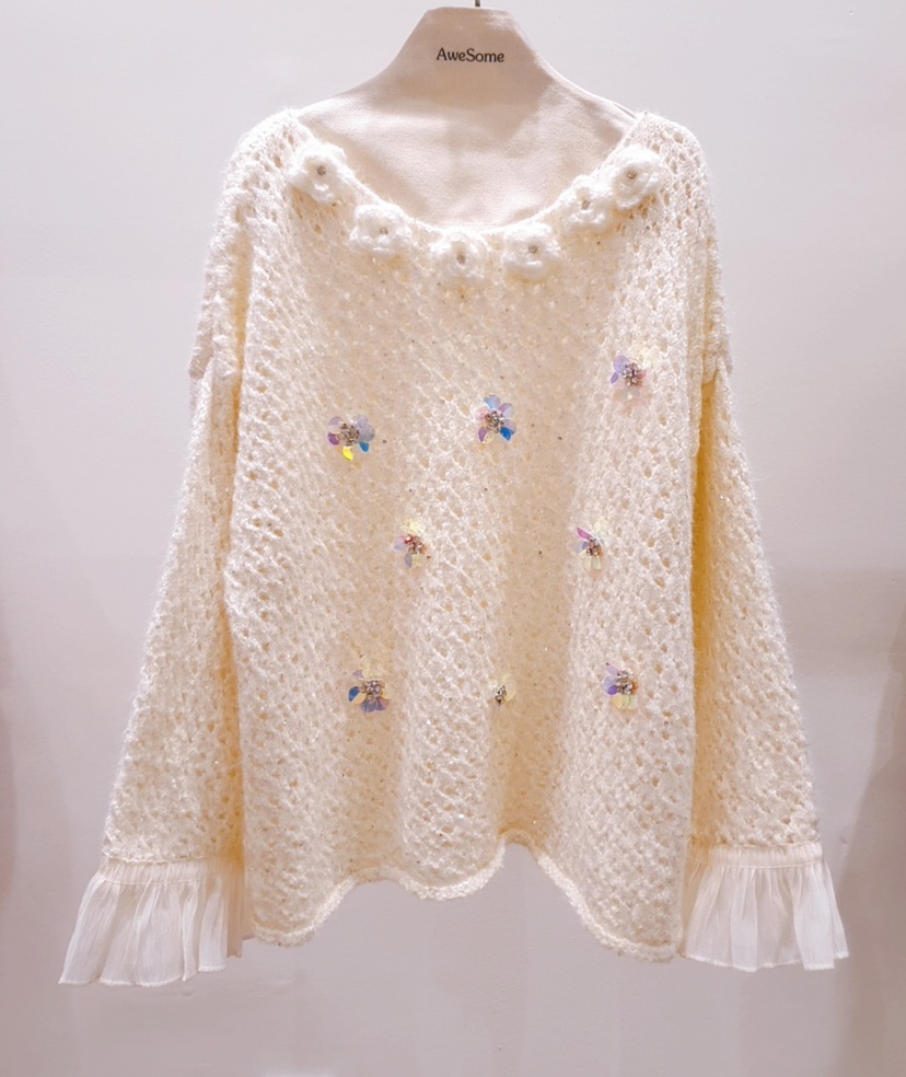 AWESOME-P東大門㊣直郵女裝新品職業休閑時尚推薦25秋冬針織衫AWESOME-P針織衫圖色1