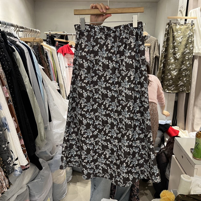LOGROAD韓國直郵㊣女士新品人氣25秋冬時尚真品半身裙中短裙LOG ROAD半身裙/中短裙