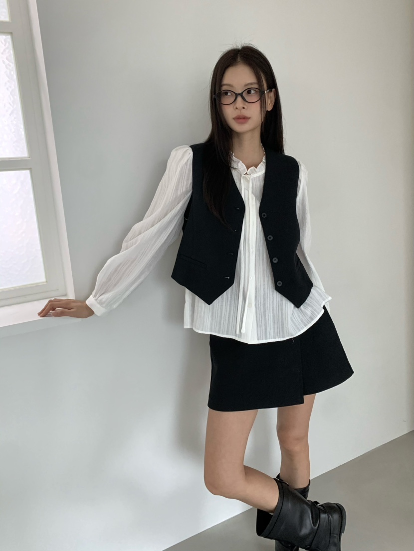 ANOU東大門㊣實拍女士新款休閑推薦職業真品時尚熱賣人氣馬甲ANOU馬甲