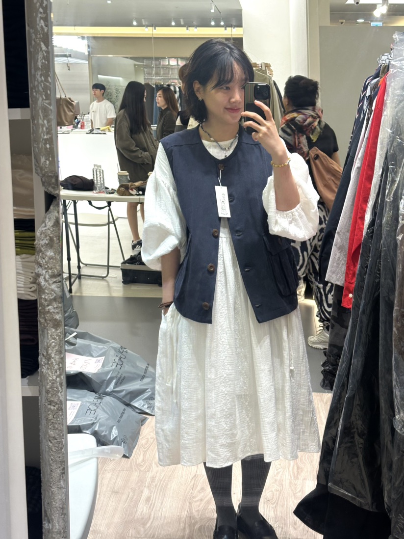 ARCHIVE-P韓國直郵㊣女裝新款人氣休閑時尚推薦連衣裙刺繡ARCHIVE-P連衣裙