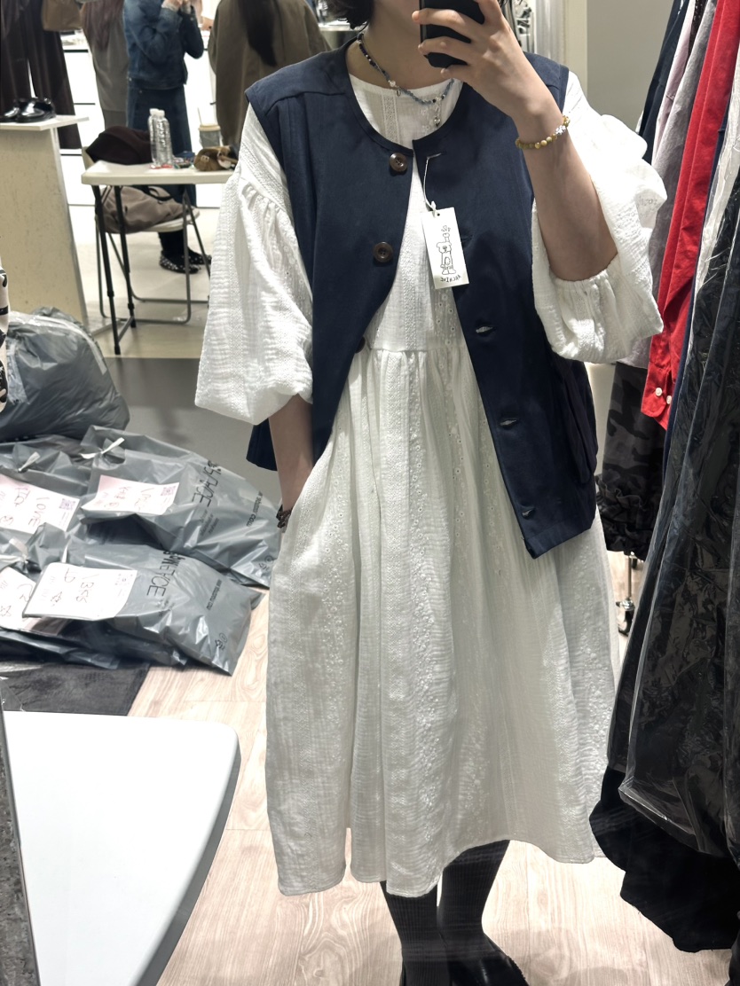 ARCHIVE-P韓國直郵㊣女裝新款人氣休閑時尚推薦連衣裙刺繡ARCHIVE-P連衣裙