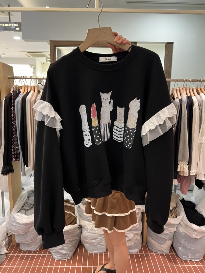 BE&amp;BE東大門㊣代購女裝新品時尚人氣推薦休閑熱賣衛衣BE&be衛衣圖色1