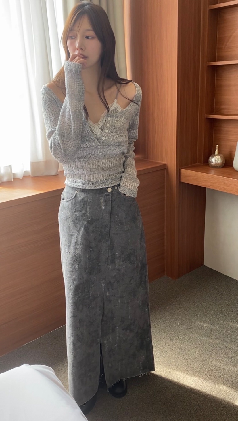 N BROWN東大門㊣實拍女士新款休閑人氣25秋冬真品時尚針織衫N BROWN針織衫