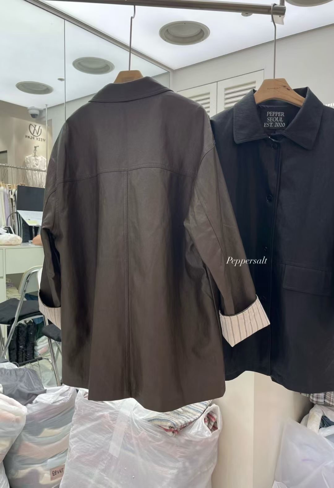 PEPPER 페페東大門㊣實拍女裝新品時尚25秋冬休閑熱賣夾克PEPPER-OT夾克
