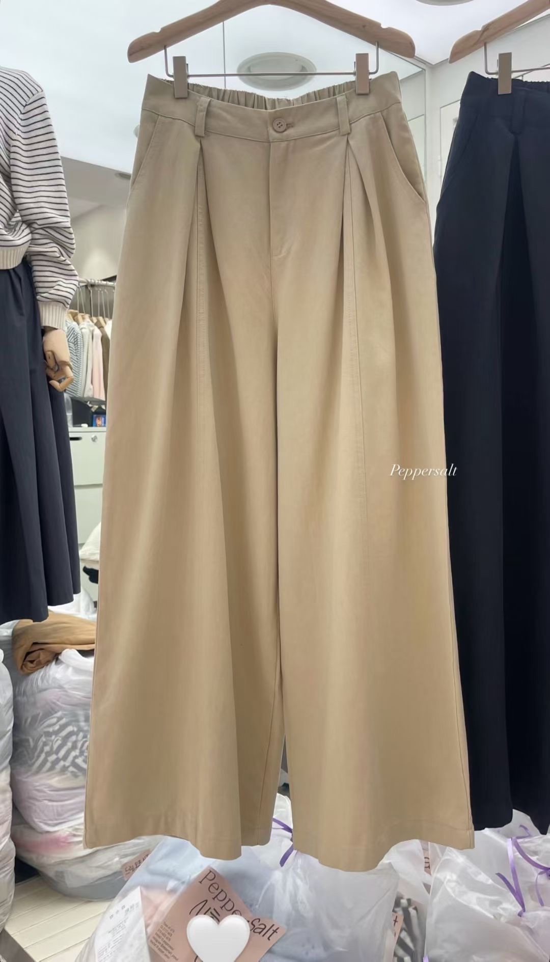 PEPPER 페페韓國代購㊣女士新品25秋冬熱賣職業人氣休閑褲PEPPER-OT休閑褲圖色1