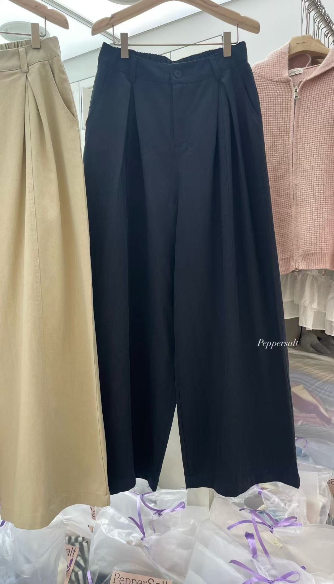 PEPPER 페페韓國代購㊣女士新品25秋冬熱賣職業人氣休閑褲PEPPER-OT休閑褲圖色2