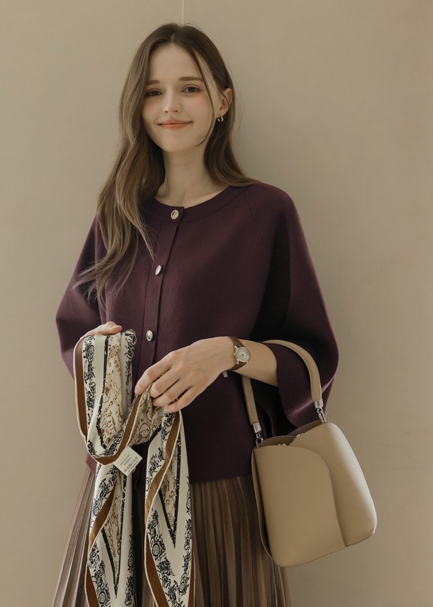 I BLLE東大門㊣直郵女裝新款時尚職業真品25秋冬休閑針織衫I BLLE針織衫