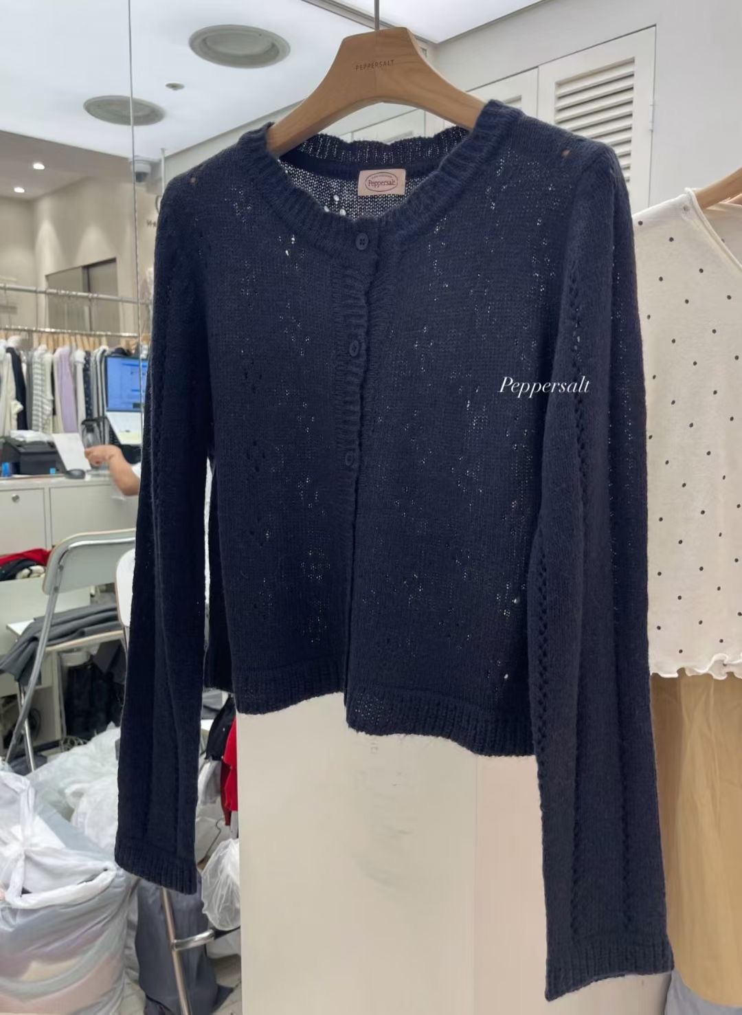 PEPPER 페페東大門㊣代購女士新品25秋冬真品職業人氣針織衫PEPPER-OT針織衫圖色5