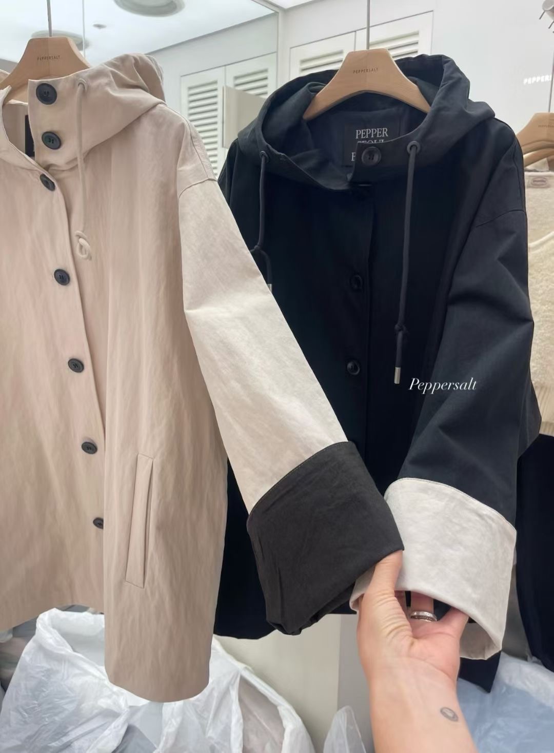 PEPPER 페페韓國直郵㊣女士新品真品職業熱賣推薦夾克連帽衫PEPPER-OT夾克