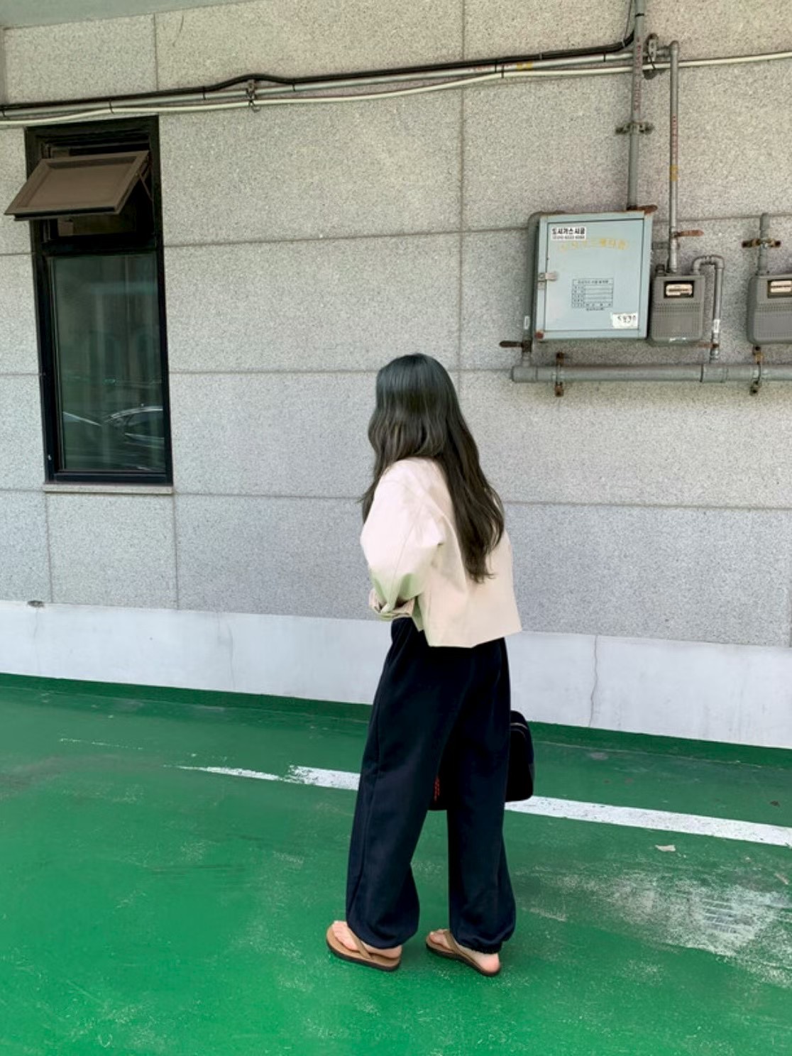 POETE-OT東大門㊣實拍女士新品休閑人氣真品25秋冬休閑褲腰帶POETE休閑褲