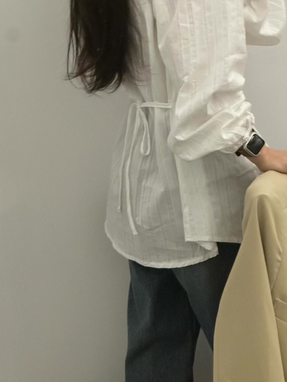 POETE-OT韓國代購㊣女士新款推薦人氣熱賣職業時尚襯衫蕾絲衫POETE襯衫/蕾絲衫