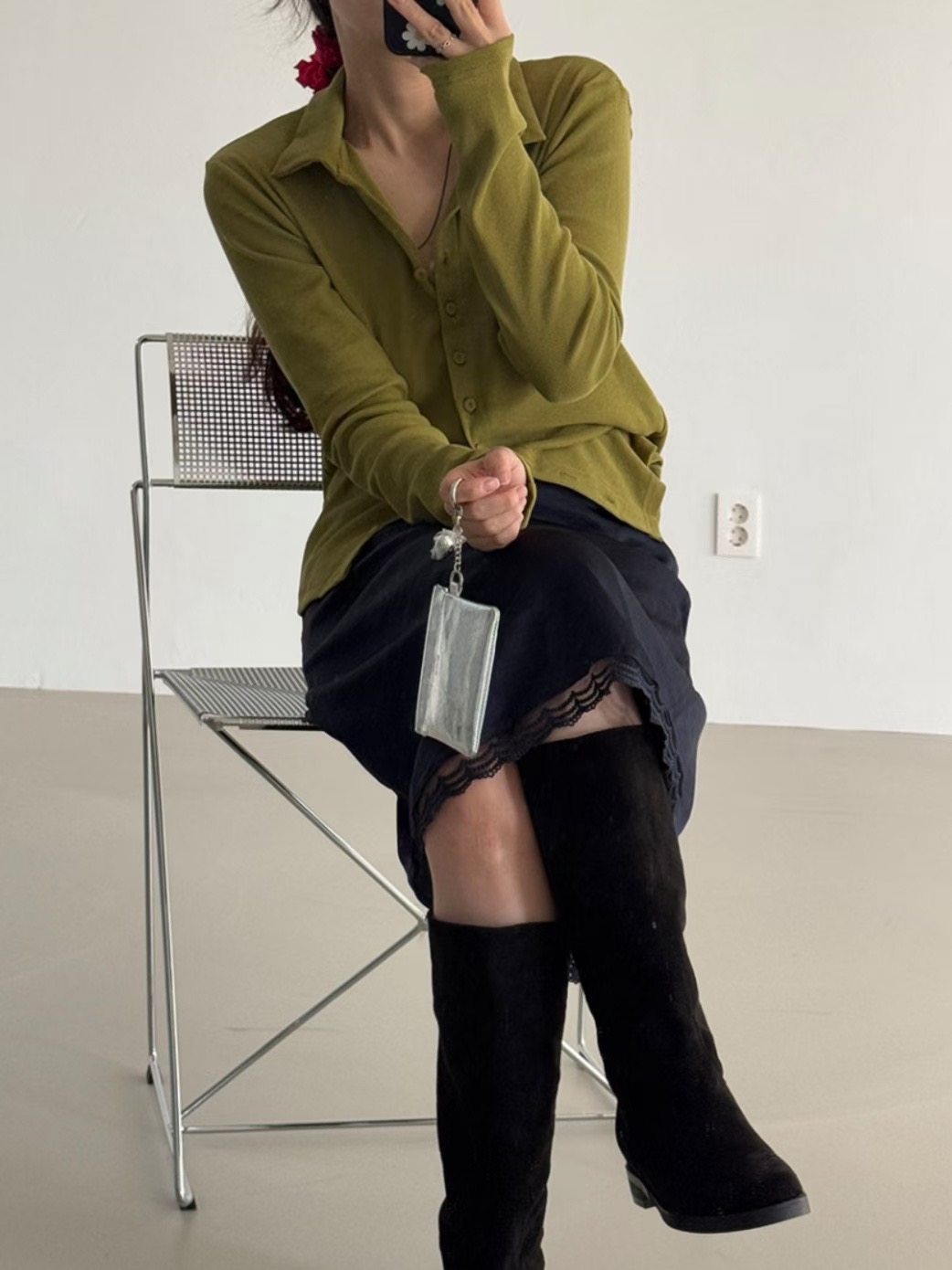 POETE-OT東大門㊣代購女士新款真品熱賣休閑25秋冬針織衫開衫POETE針織衫