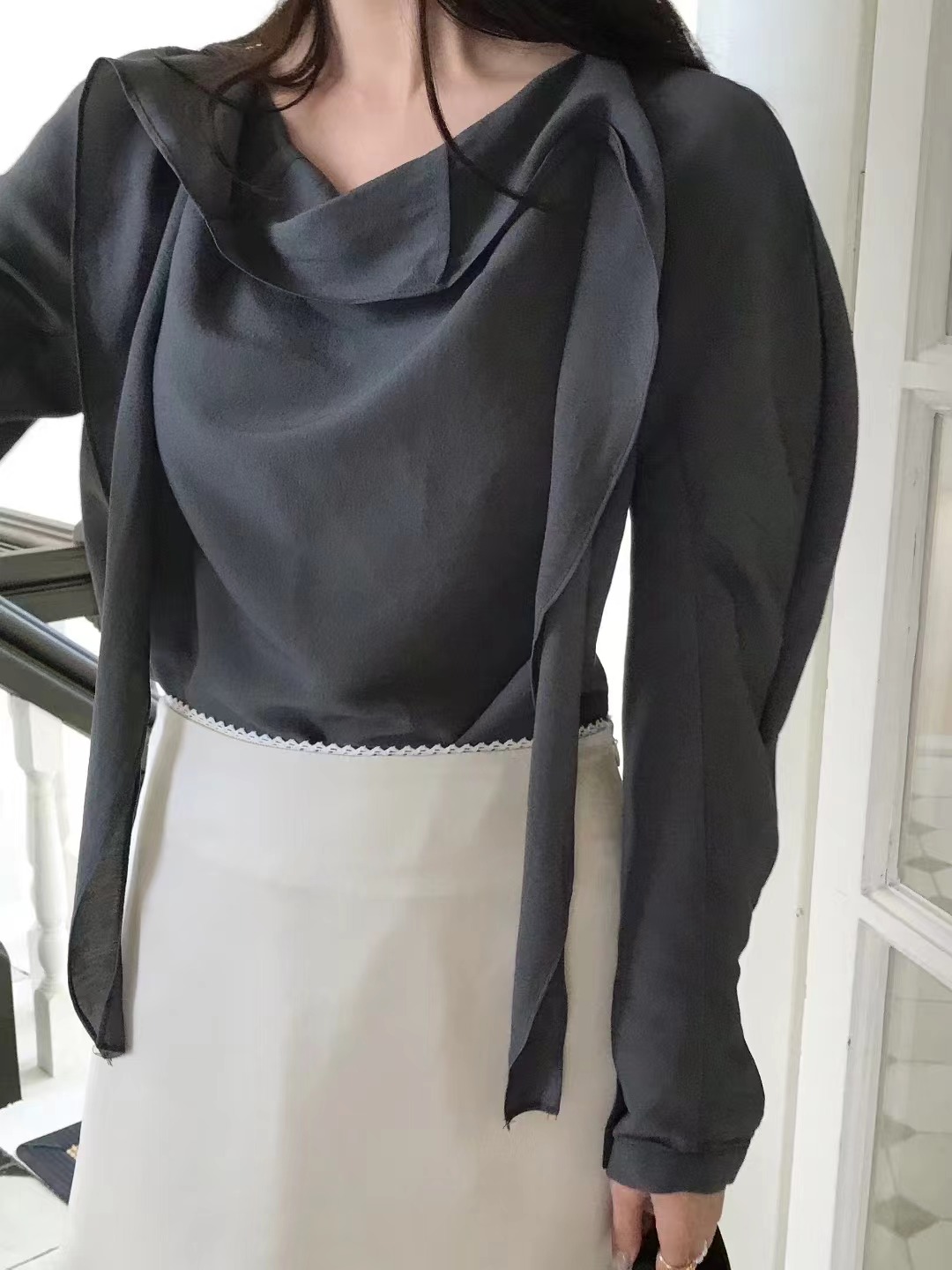 OUIR東大門㊣代購女士新品真品時尚推薦人氣25秋冬襯衫蕾絲衫OUIR襯衫/蕾絲衫