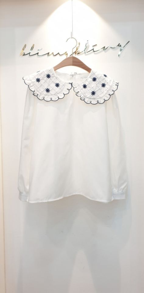 BLING BLING-S韓國代購㊣女士新品職業真品時尚襯衫蕾絲衫BLING BLING-S襯衫/蕾絲衫圖色1