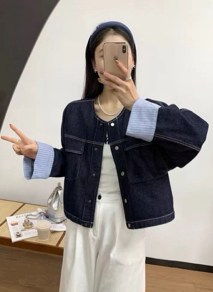 MILK TEA東大門㊣直郵女裝新款熱賣真品時尚休閑人氣25秋冬夾克MILK TEA夾克