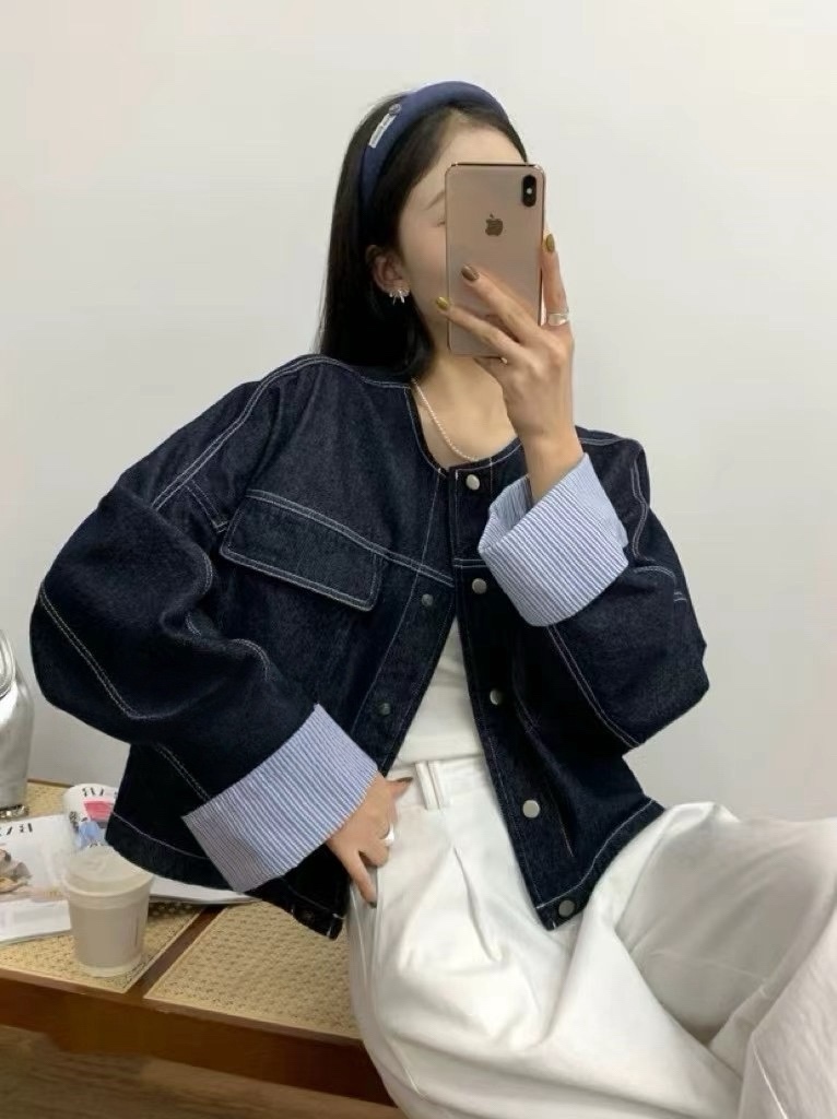 MILK TEA東大門㊣直郵女裝新款熱賣真品時尚休閑人氣25秋冬夾克MILK TEA夾克