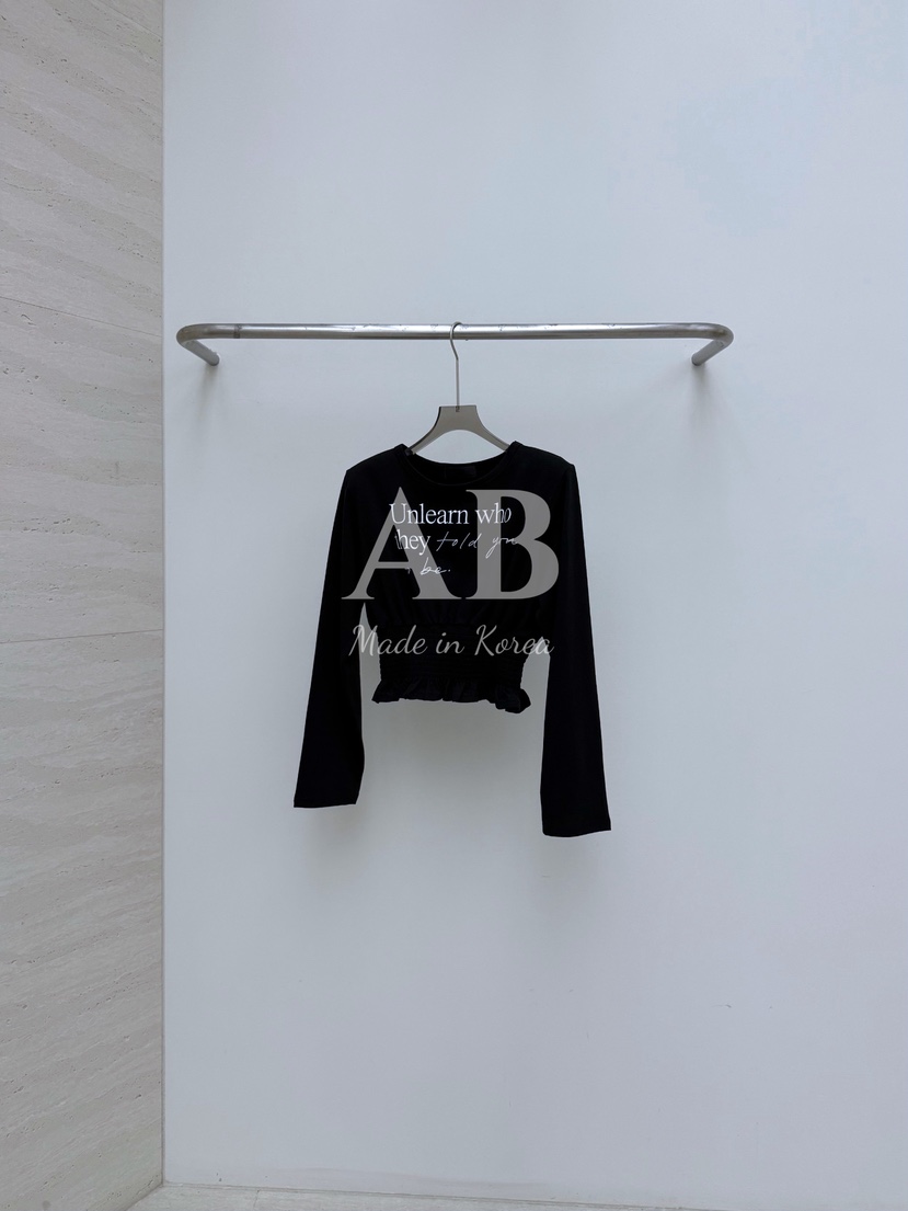 AB東大門㊣代購女士新品25秋冬時尚真品職業休閑長袖T恤船領AB長袖T恤圖色3