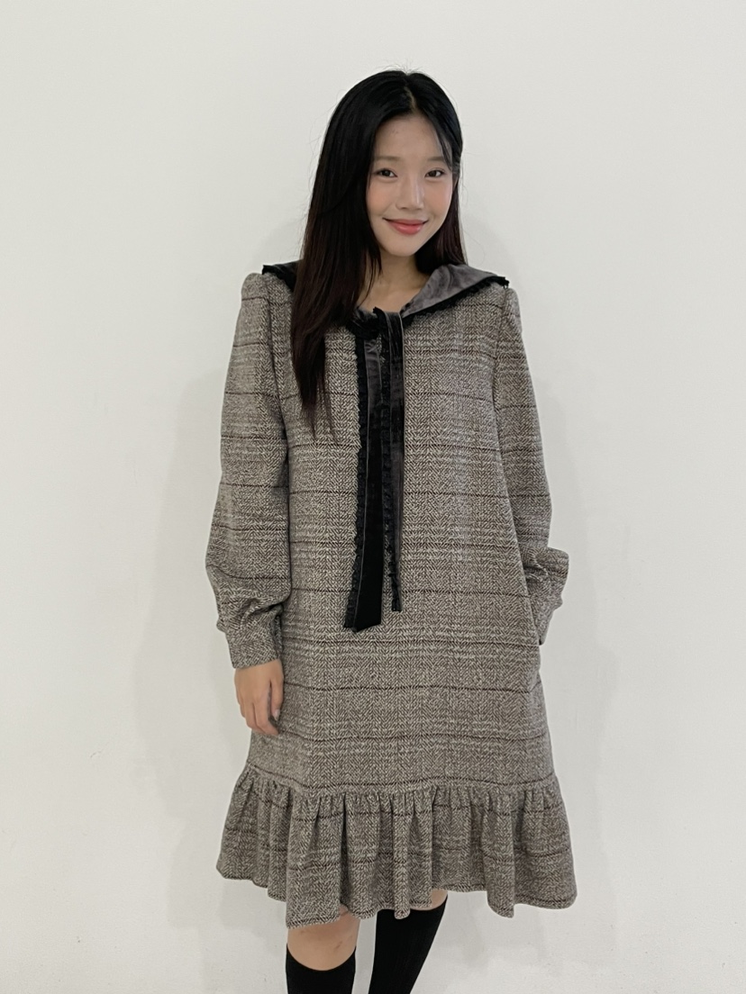 ANNA VERRY-P韓國直郵㊣女裝新款人氣25秋冬職業推薦連衣裙ANNA VERRY-P連衣裙