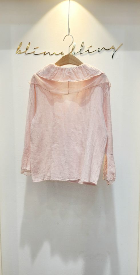 BLING BLING-S韓國代購㊣女士新品25秋冬時尚襯衫蕾絲衫雙層BLING BLING-S襯衫/蕾絲衫