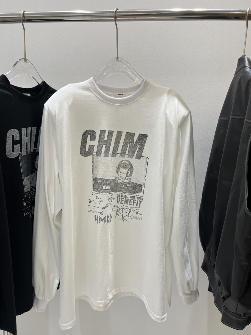 JENNIE韓國直郵㊣女士新品真品推薦25秋冬職業熱賣時尚長袖T恤JENNIE/VENEFIT長袖T恤圖色2