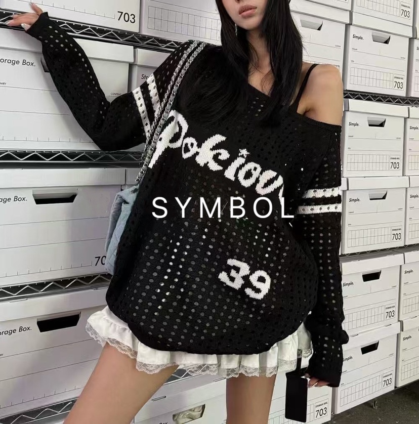 SYMBOL東大門㊣代購女士新品人氣真品25秋冬休閑熱賣針織衫SYMBOL針織衫圖色2