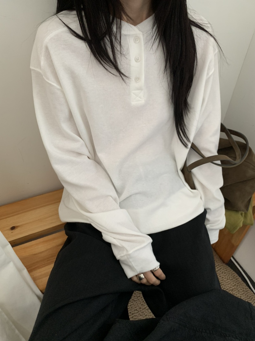 OURS東大門㊣實拍女裝新品人氣熱賣推薦時尚職業真品長袖T恤OURS長袖T恤
