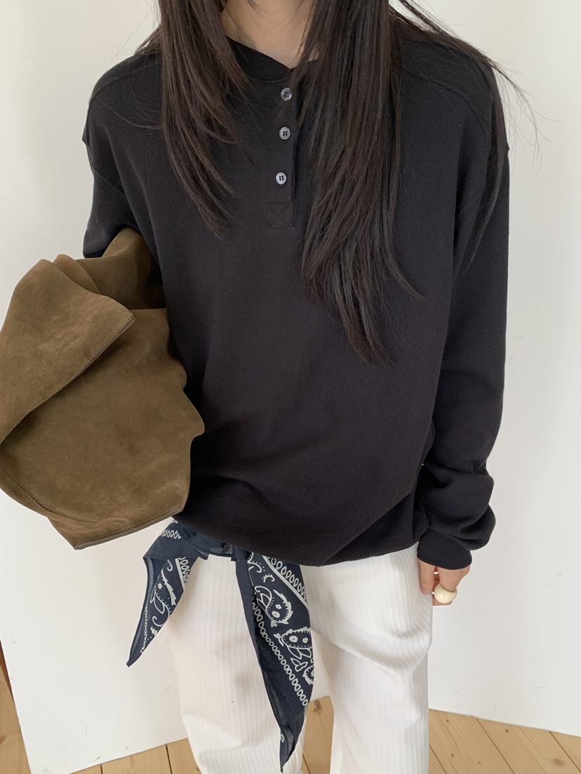 OURS東大門㊣實拍女裝新品人氣熱賣推薦時尚職業真品長袖T恤OURS長袖T恤