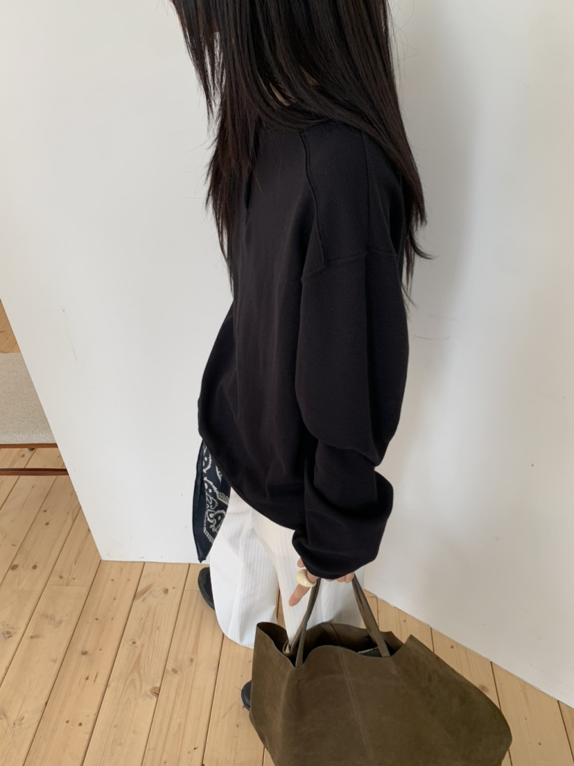 OURS東大門㊣實拍女裝新品人氣熱賣推薦時尚職業真品長袖T恤OURS長袖T恤