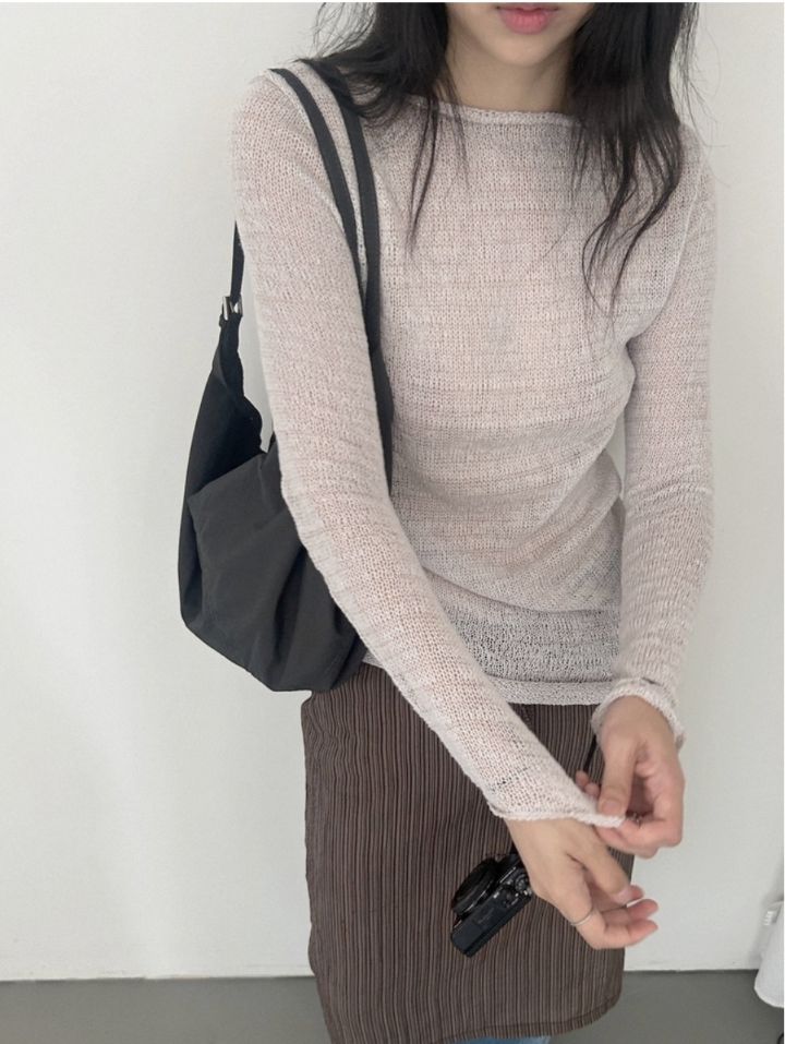 LIVE FOREVER韓國直郵㊣女士新品25秋冬時尚人氣真品針織衫LIVE FOR_EVER針織衫