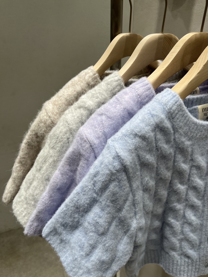 EVERCOMMERCE METICULOUSLY DESIGNED東大門㊣代購女裝新品推薦針織衫羊毛混紡EVERCOMMERCE針織衫