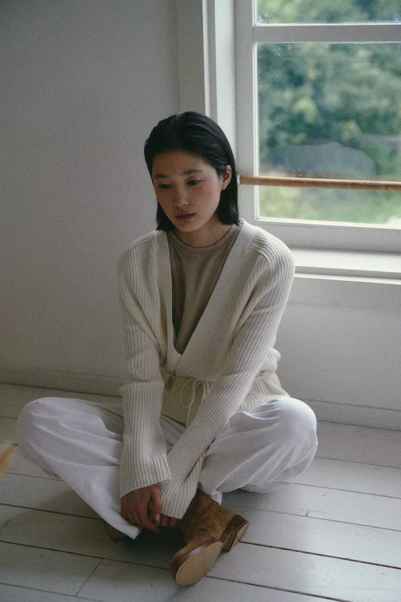 THE STARDUST韓國直郵㊣女裝新款人氣針織衫不含內搭含腰繩開衫THE STARDUST針織衫