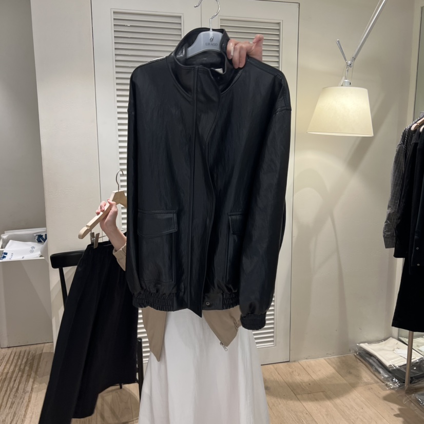 MONIQUE東大門㊣直郵女士新品25秋冬推薦休閑時尚真品熱賣皮衣MONIQUE皮衣圖色1