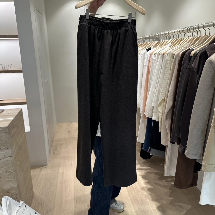 LIFFEY韓國代購㊣女士新品人氣時尚真品25秋冬推薦休閑褲羊毛LIFFEY休閑褲