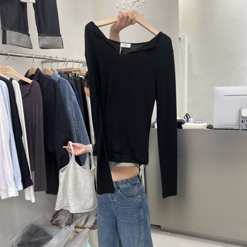 TAKE YOUE TIME東大門㊣實拍女士新品人氣25秋冬真品長袖T恤TAKE YOUE TIME長袖T恤圖色3