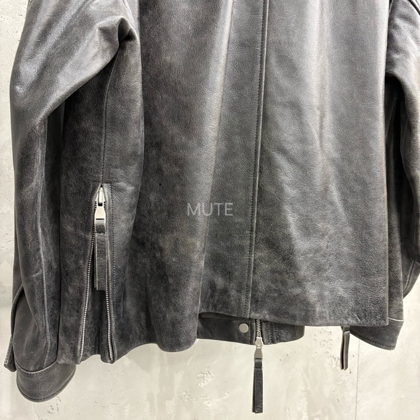 MUTE-P韓國代購㊣女裝新品熱賣人氣推薦真品25秋冬皮衣皮革MUTE皮衣