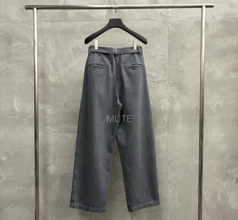 MUTE-P東大門㊣直郵女裝新款時尚休閑熱賣推薦牛仔褲含腰帶MUTE牛仔褲