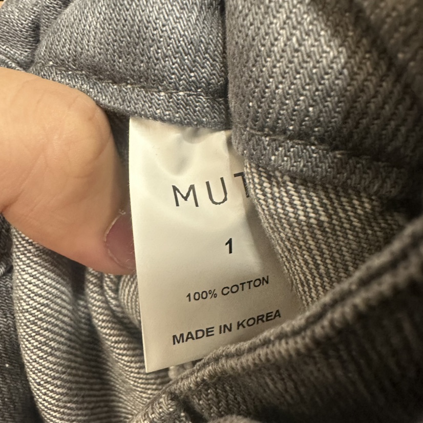 MUTE-P東大門㊣直郵女裝新款時尚休閑熱賣推薦牛仔褲含腰帶MUTE牛仔褲