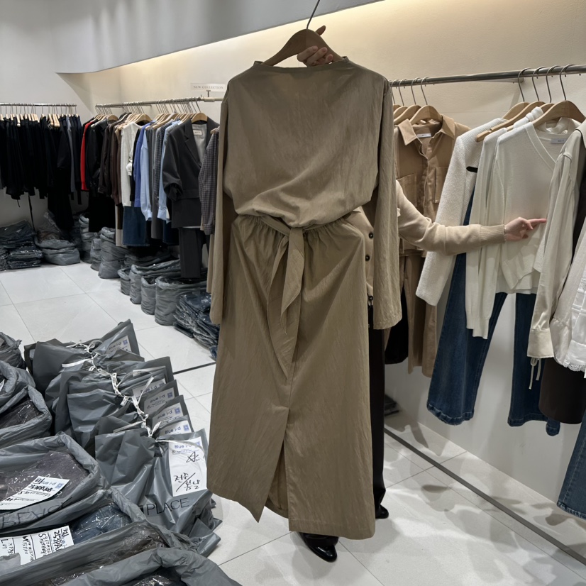 BLUEI-D東大門㊣代購女士新品時尚職業真品人氣25秋冬連衣裙Blue i-d連衣裙