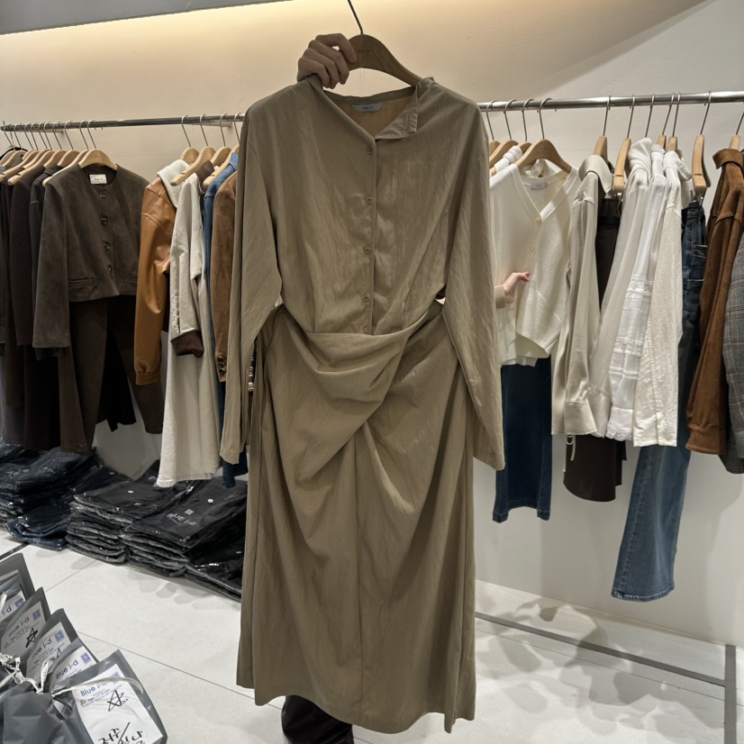 BLUEI-D東大門㊣代購女士新品時尚職業真品人氣25秋冬連衣裙Blue i-d連衣裙圖色1