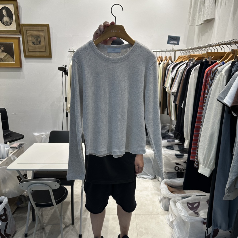 MODS-Q東大門㊣實拍女裝新品推薦時尚人氣熱賣真品長袖T恤MODS-Q長袖T恤圖色1