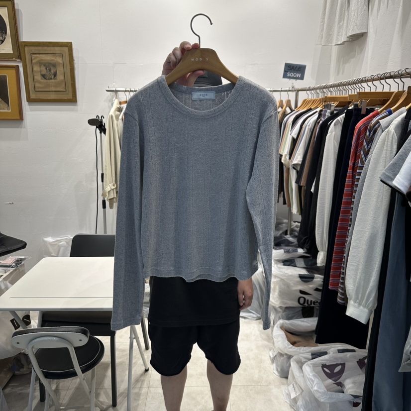 MODS-Q東大門㊣實拍女裝新品推薦時尚人氣熱賣真品長袖T恤MODS-Q長袖T恤圖色2