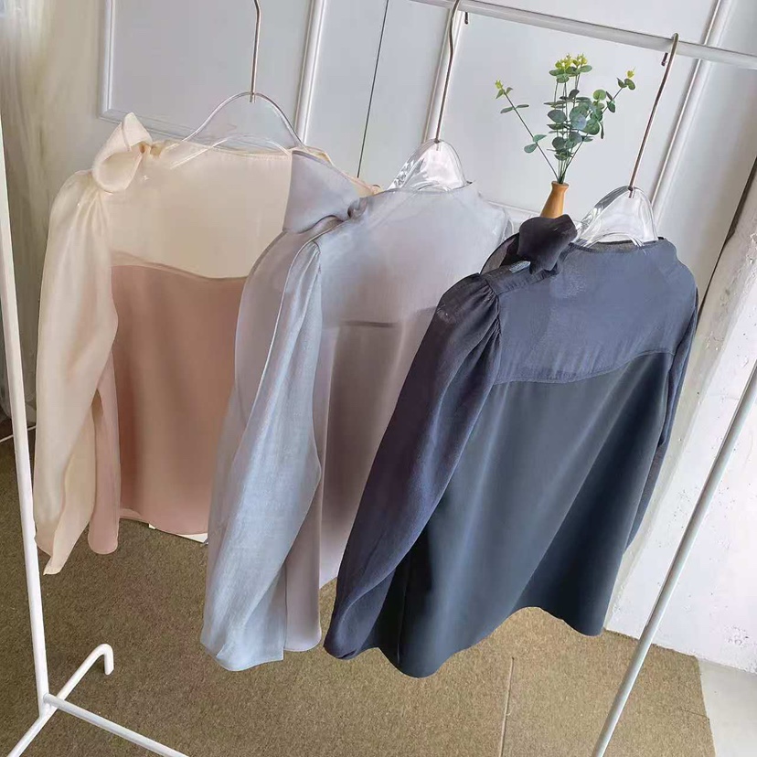 BLUE RIBBON韓國直郵㊣女士新品25秋冬熱賣真品襯衫蕾絲衫BLUE RIBBON襯衫/蕾絲衫