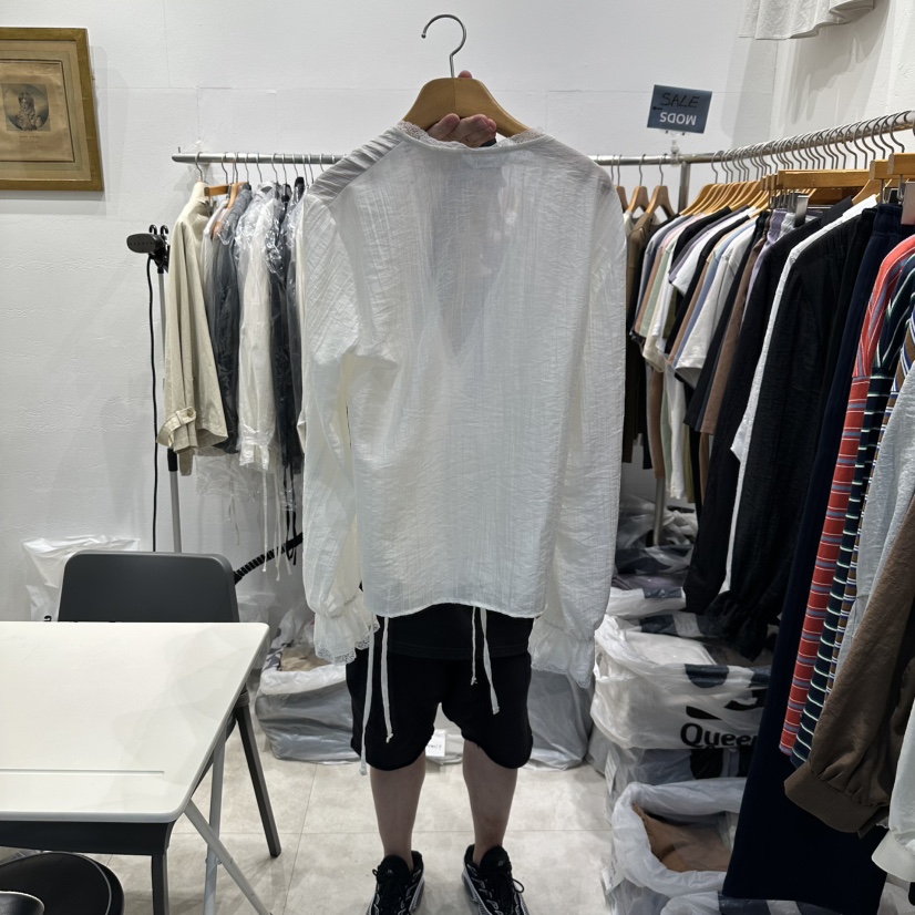 MODS-Q韓國直郵㊣女裝新品熱賣25秋冬真品人氣職業襯衫蕾絲衫MODS-Q襯衫/蕾絲衫
