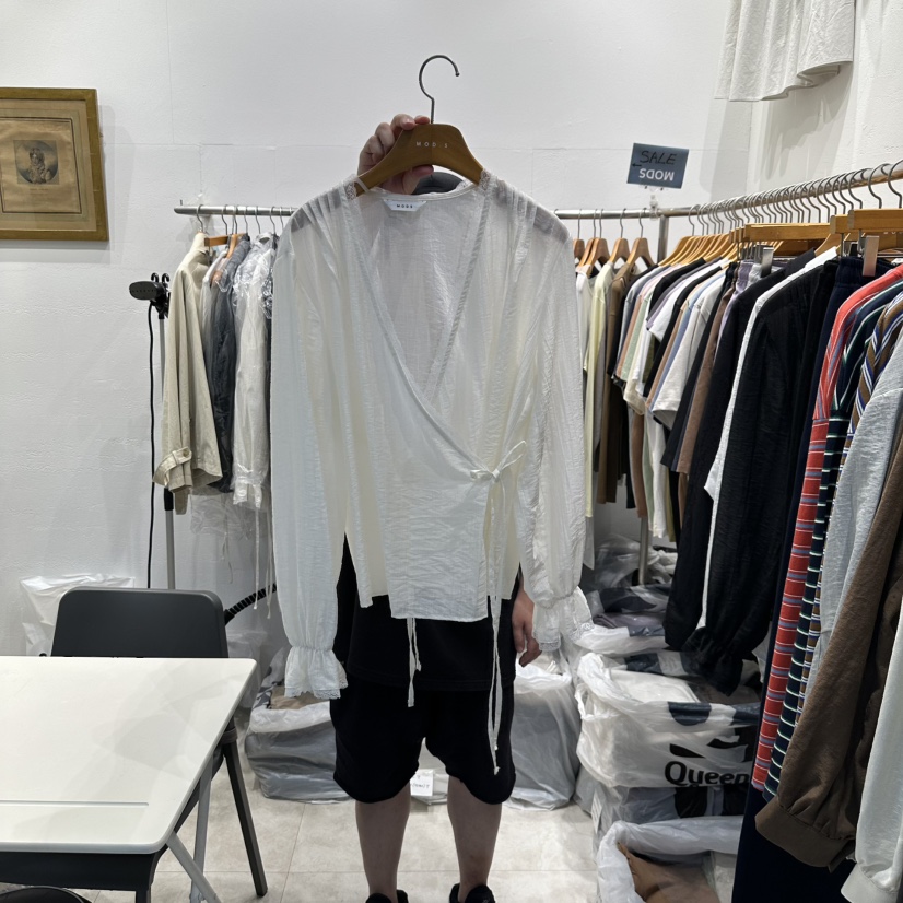 MODS-Q韓國直郵㊣女裝新品熱賣25秋冬真品人氣職業襯衫蕾絲衫MODS-Q襯衫/蕾絲衫圖色1