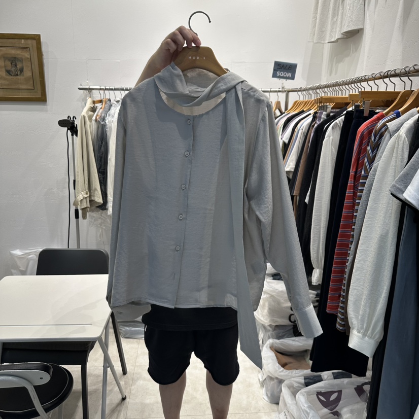 MODS-Q東大門㊣代購女士新品熱賣休閑人氣職業真品襯衫蕾絲衫MODS-Q襯衫/蕾絲衫圖色2