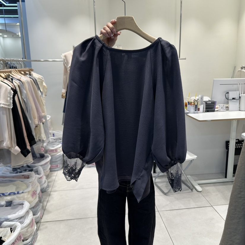 BLUE RIBBON東大門㊣直郵女士新品職業時尚休閑襯衫蕾絲衫BLUE RIBBON襯衫/蕾絲衫圖色3