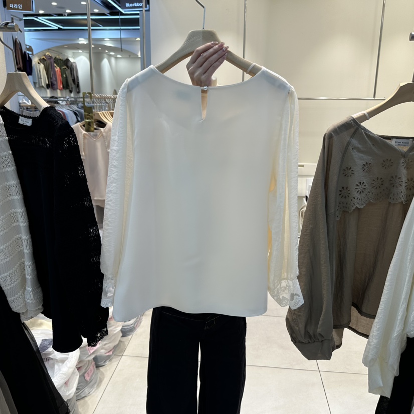 BLUE RIBBON東大門㊣直郵女士新品時尚人氣真品襯衫蕾絲衫BLUE RIBBON襯衫/蕾絲衫