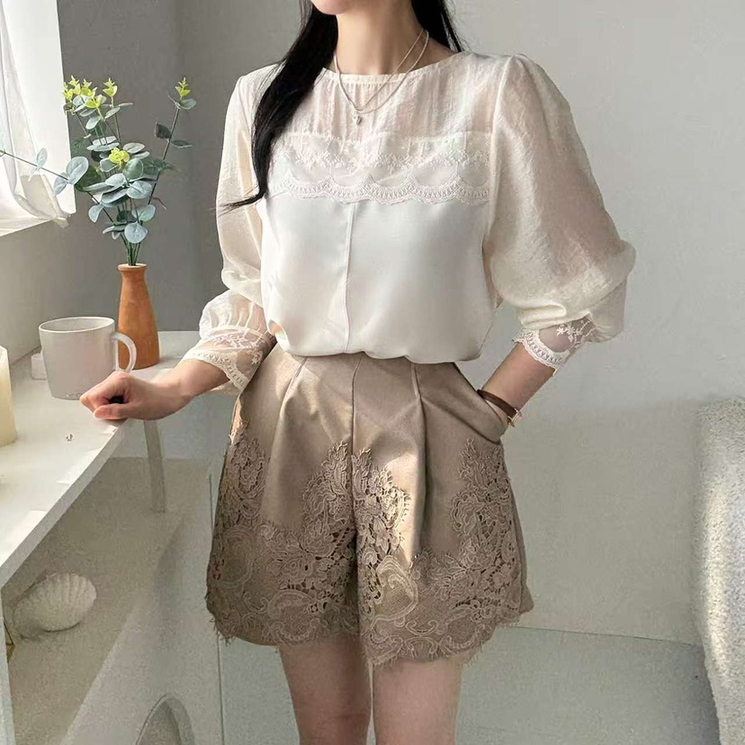 BLUE RIBBON東大門㊣直郵女士新品時尚人氣真品襯衫蕾絲衫BLUE RIBBON襯衫/蕾絲衫
