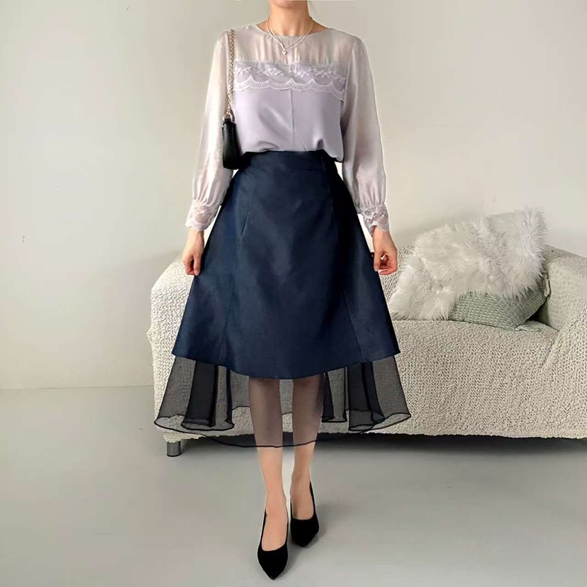 BLUE RIBBON東大門㊣直郵女士新品時尚人氣真品襯衫蕾絲衫BLUE RIBBON襯衫/蕾絲衫
