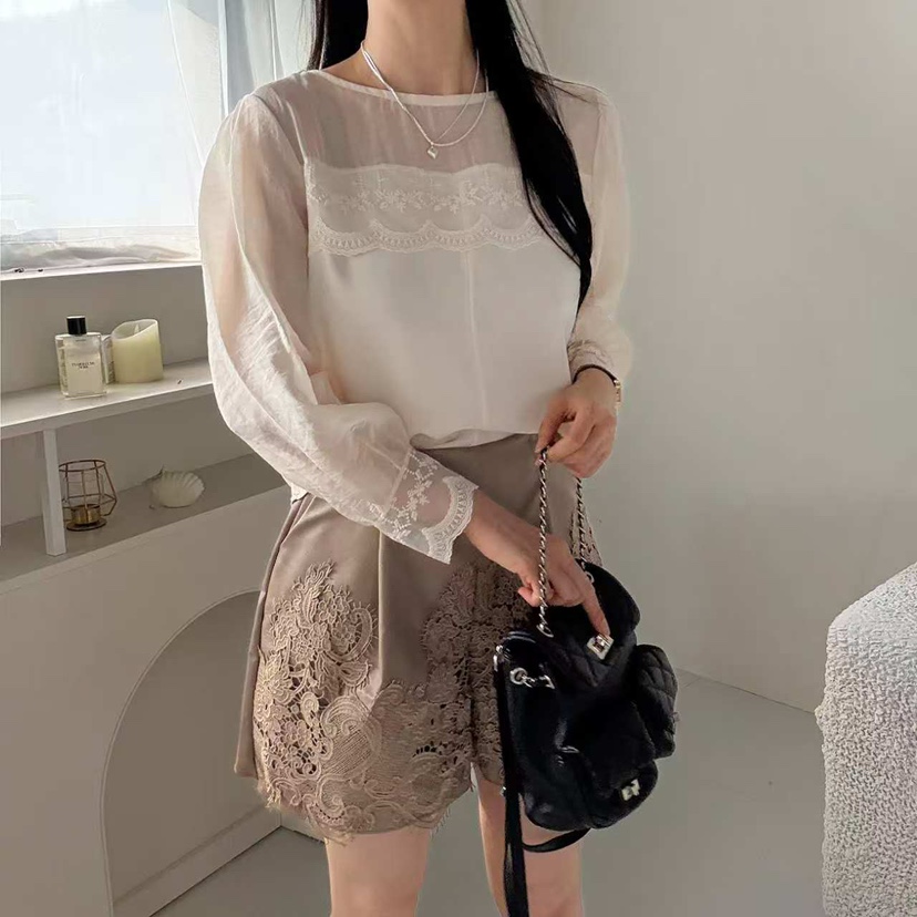 BLUE RIBBON東大門㊣直郵女士新品時尚人氣真品襯衫蕾絲衫BLUE RIBBON襯衫/蕾絲衫